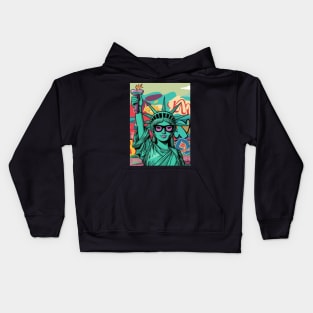 Urban Liberty: The Statue of Liberty's New Groove Kids Hoodie